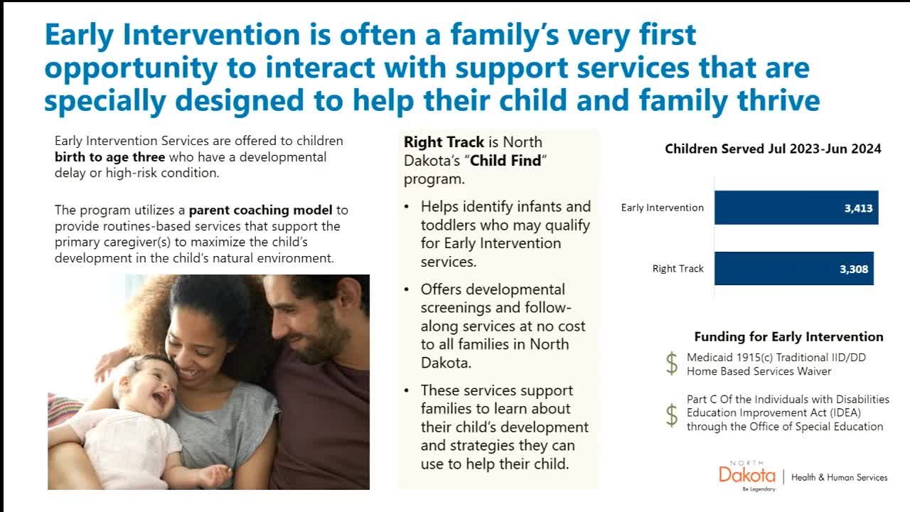 North Dakota's Right Track program enhances developmental services for infants and toddlers