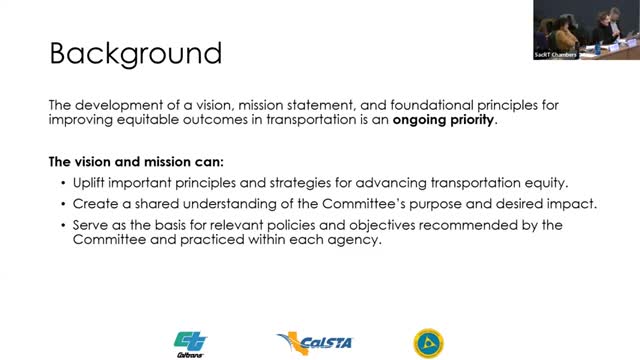 Transportation Equity Committee prioritizes accessibility in new vision and mission statement