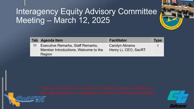 Caltrans Equity Advisory Committee launches 2025-2027 cohort in Sacramento