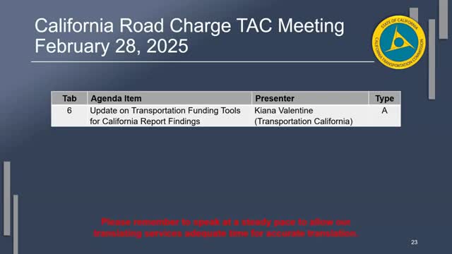 California leaders discuss road user charges and alternatives to gas tax