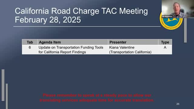 Advocates push for mileage-based road charge amid equity concerns in California