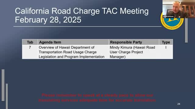 Hawaii implements road usage charge program under Governor Green's Act 222