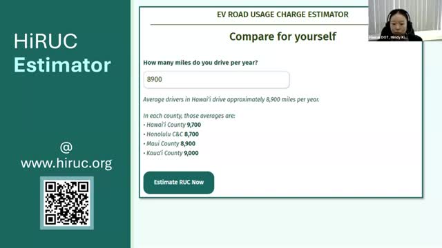 Hawaii launches EV road usage charge estimator to inform drivers