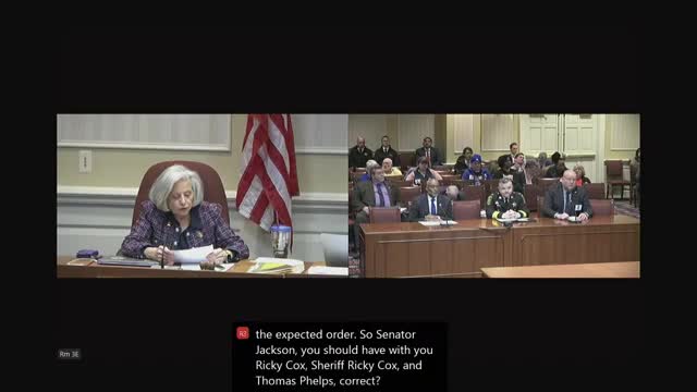 Senator Jackson advocates for collective bargaining rights for Calvert County deputies