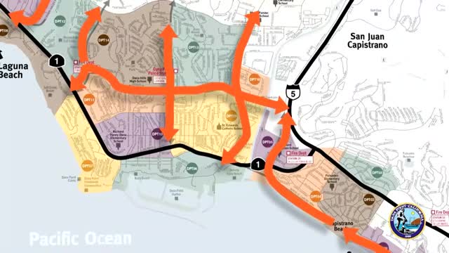 Dana Point City Council introduces new wildfire evacuation routes with Orange County Fire Authority