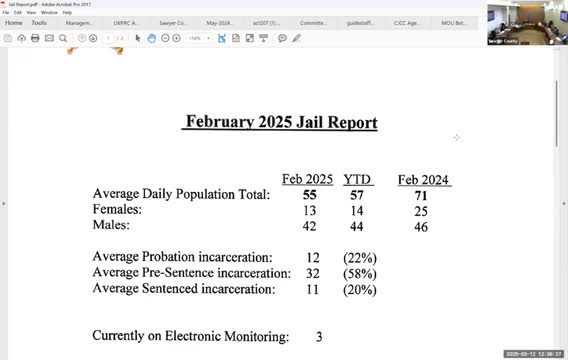 Jail population and attorney shortages draw CJCC attention; county to compile booking data