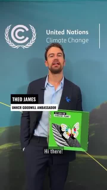 Theo James advocates for small climate changes as UNHCR ambassador