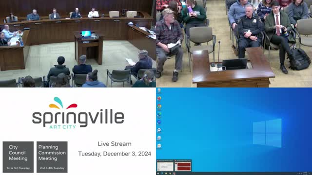 Springville City Council holds meeting to honor youth and discuss community efforts