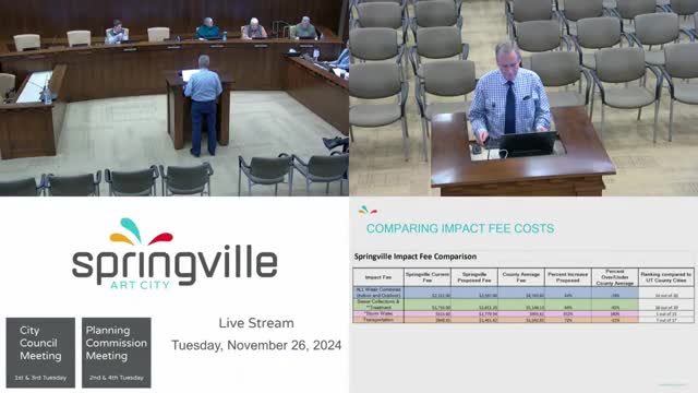 Planning Commission approves Springville 2024 transportation master plan with impact fee
