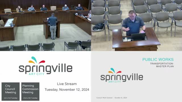 Planning commission recommends Springville 2024 transportation master plan update and higher impact fee