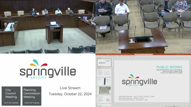 Planning commission backs Springville Public Works on sewer and wastewater impact-fee plans