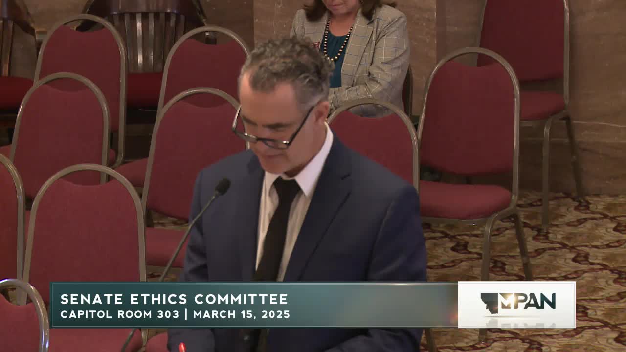 Senator Sue Vinton presents declaration on personal relationships in committee probe