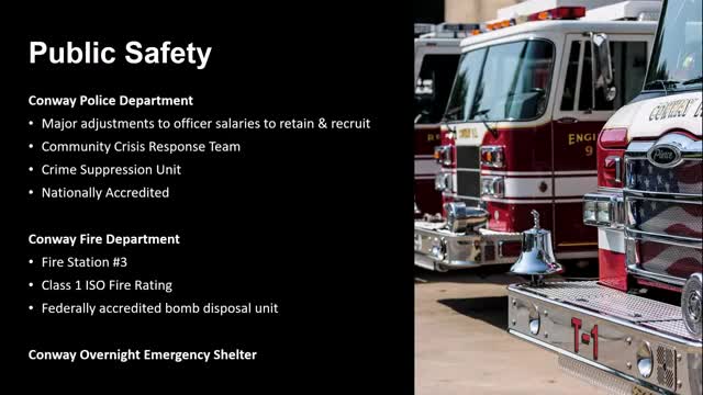 Conway expands crisis response and victim services; police note fleet aging and recruitment changes