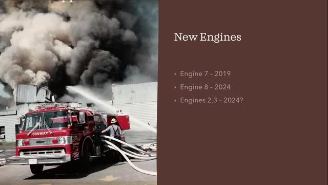 Conway Fire Department secures new ARF truck and prepares for rookie school