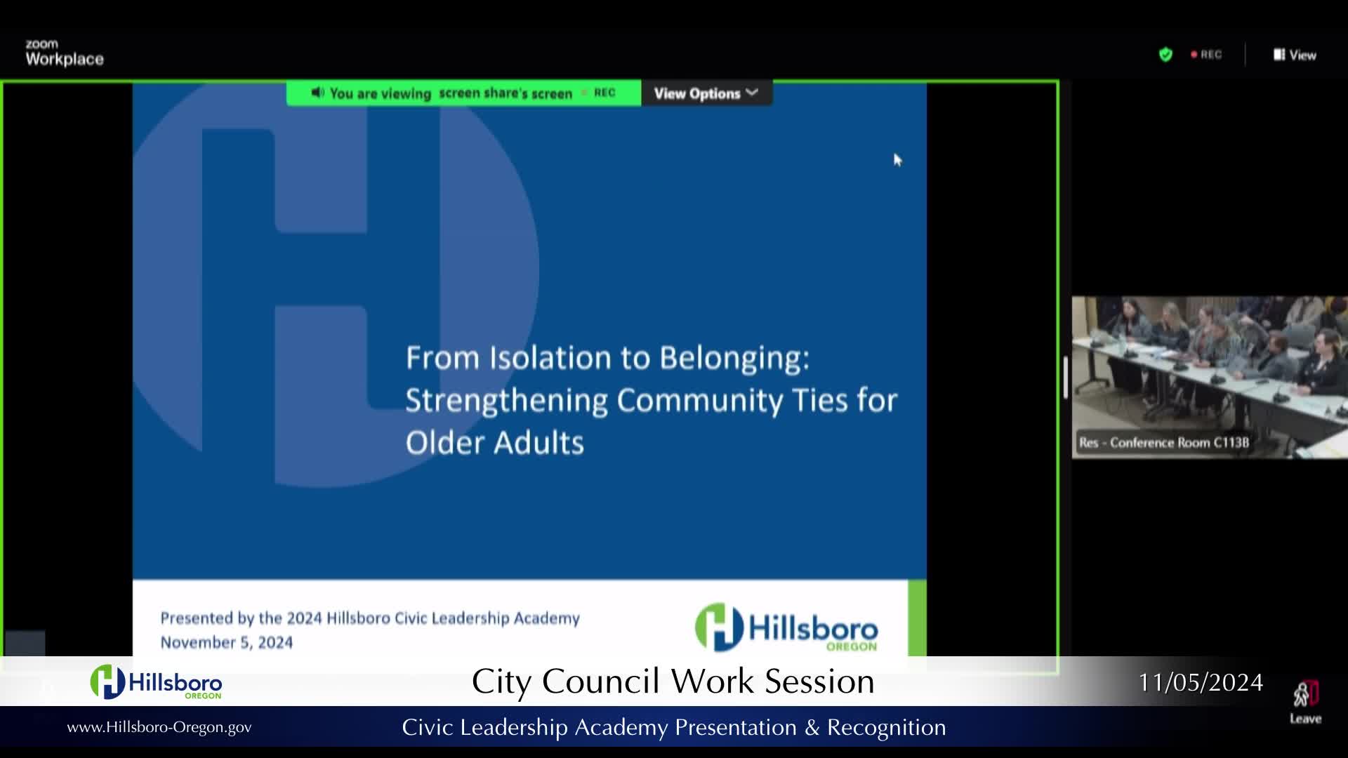 Hillsborough Council explores solutions for older adults' access to resources and services