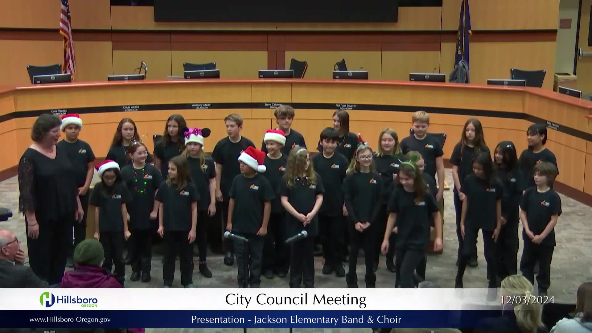 Choir performs original rendition of Lehi It Snow at final meeting