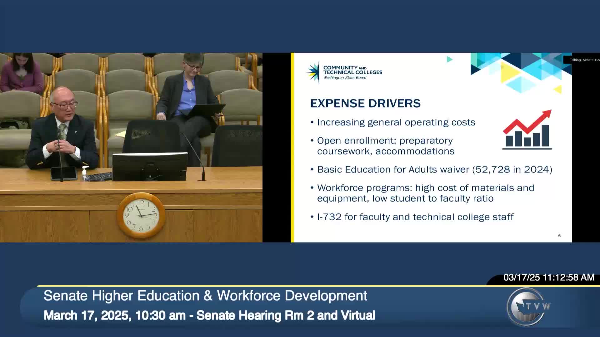 Washington colleges address funding challenges and immigrant student services at public hearing