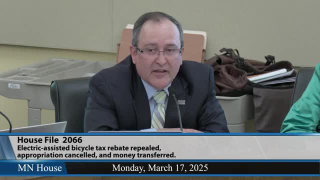 Minnesota legislators debate e-bike rebate program amid budget concerns