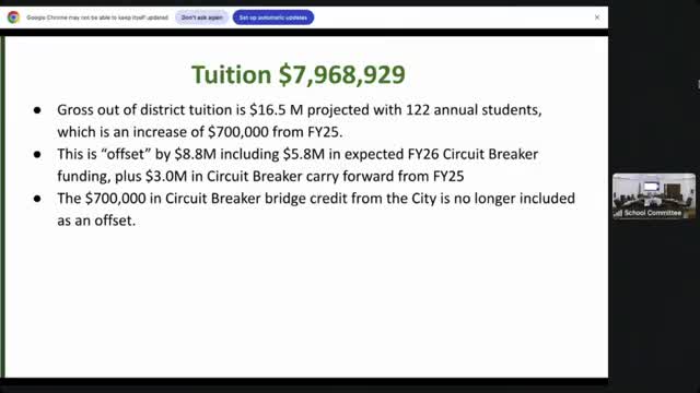 Newton Public Schools committee reviews $340 million budget for upcoming fiscal year