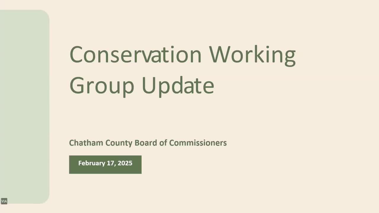 Chatham County launches new conservation projects focusing on land and watershed protection
