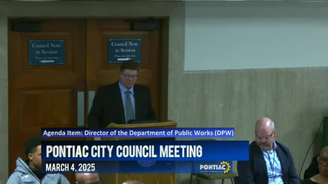 Pontiac City Council appoints Larry Searls as new Public Works Director