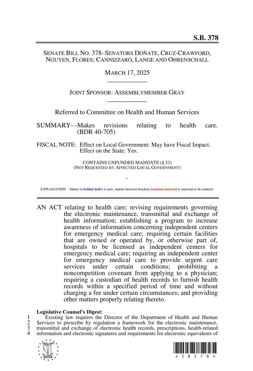 Nevada updates healthcare fraud reporting requirements for insurers and providers