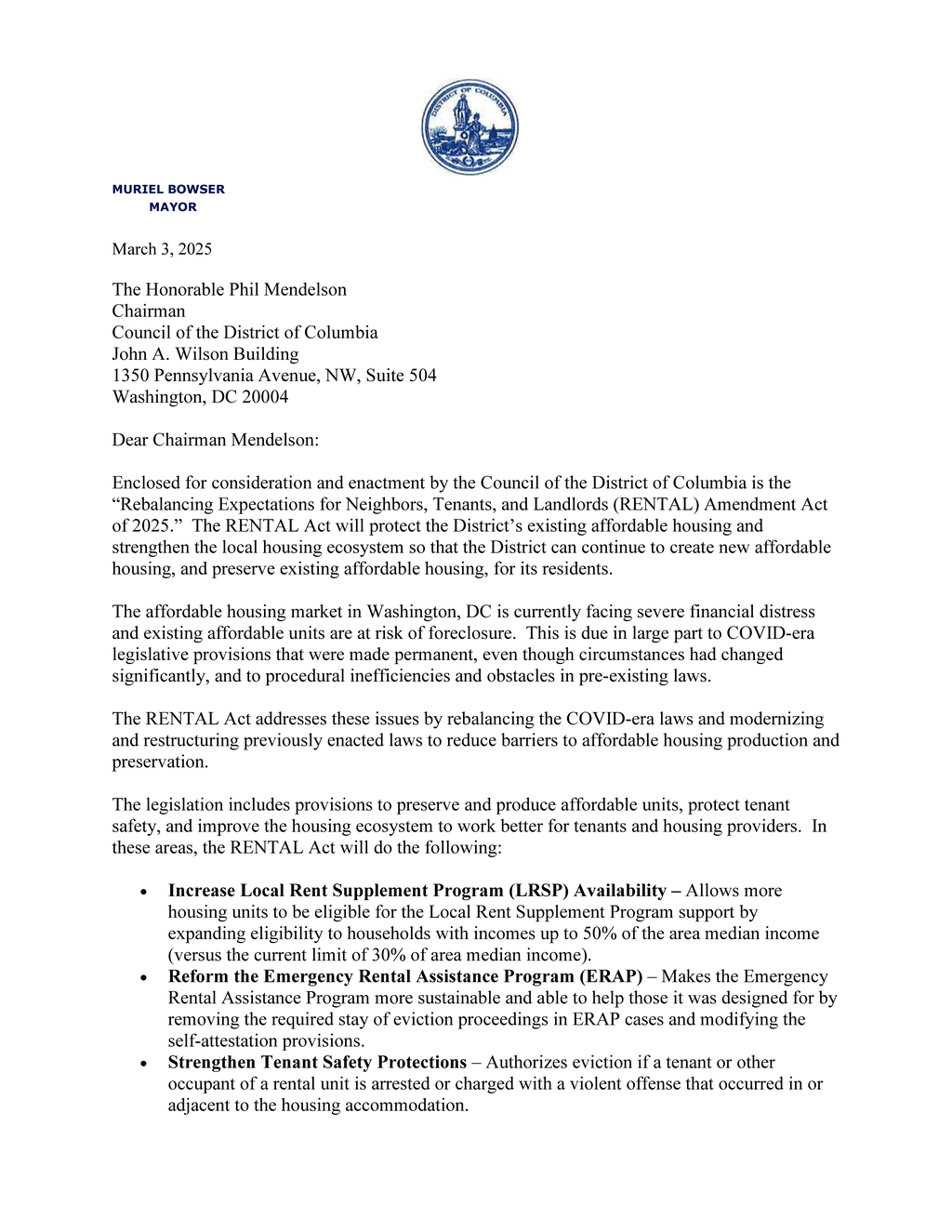 Mayor amends property acquisition authority for blighted areas in Washington D.C.