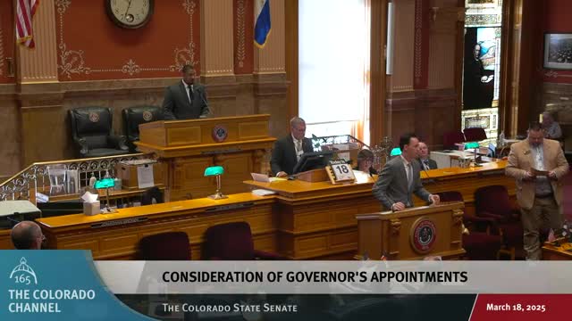 Senators debate Jay Touchton's appointment to Colorado Parks and Wildlife Commission