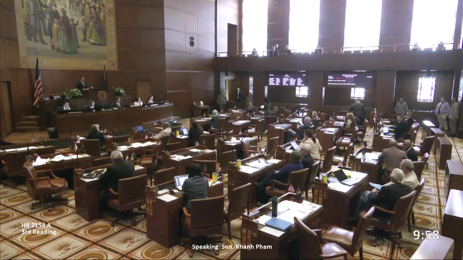 Senate finalizes several bills on retirement health subsidy, alarm systems, booking photos and county safety corridors