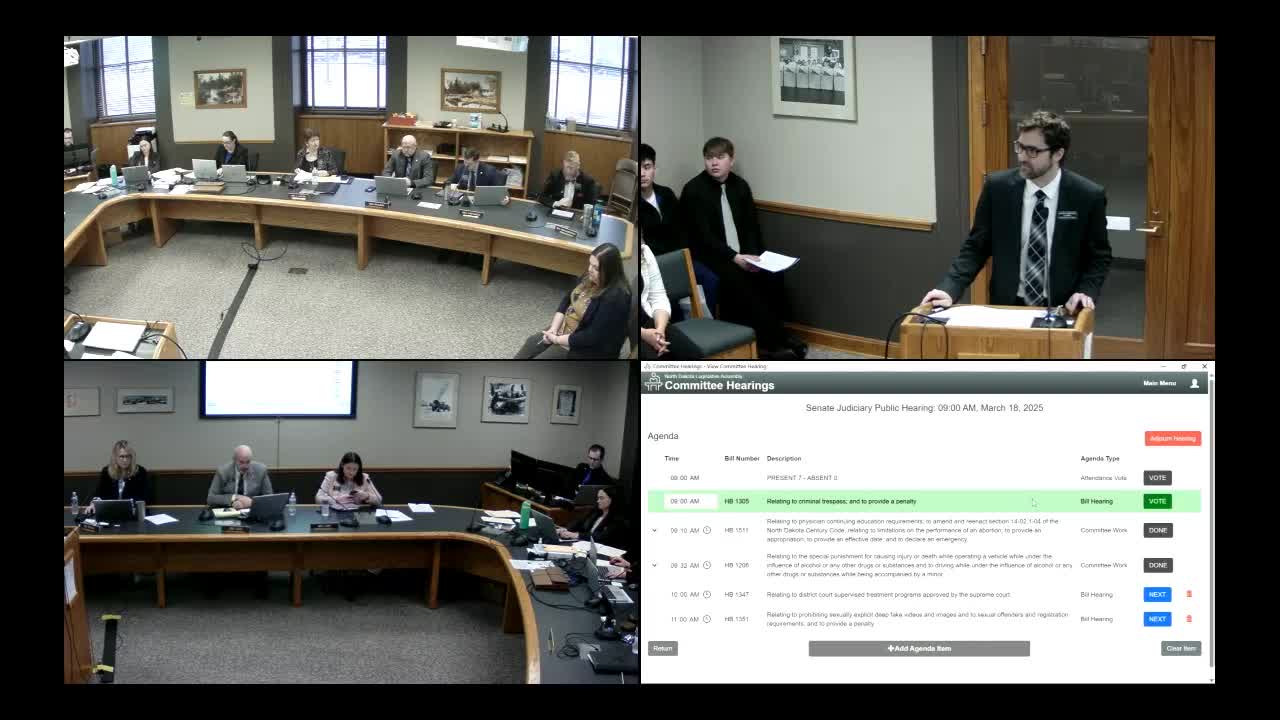 Senate committee debates squatters rights and dwelling definitions in new legislation