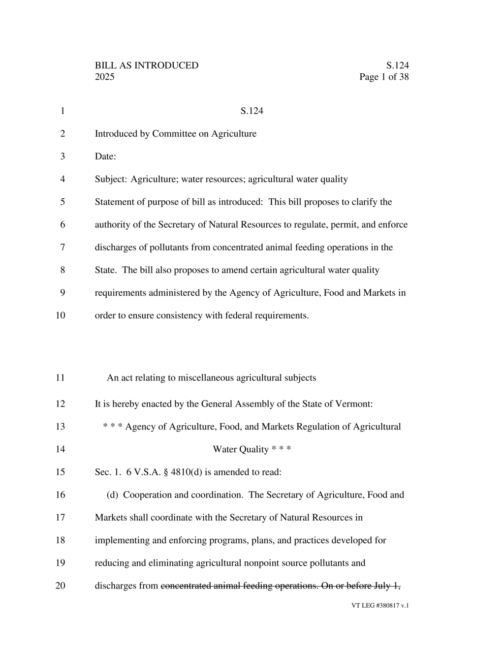 Vermont mandates small farms certify compliance with agricultural practices