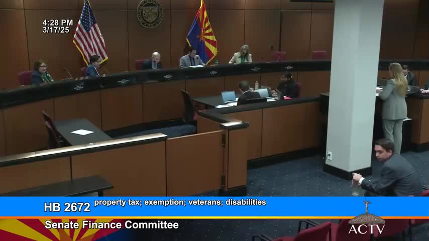 Arizona lawmakers advance House Bill 2672 for veteran property tax exemptions