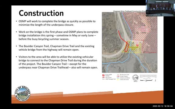Boulder Bridge installation to reopen underpass 24/7 by late May