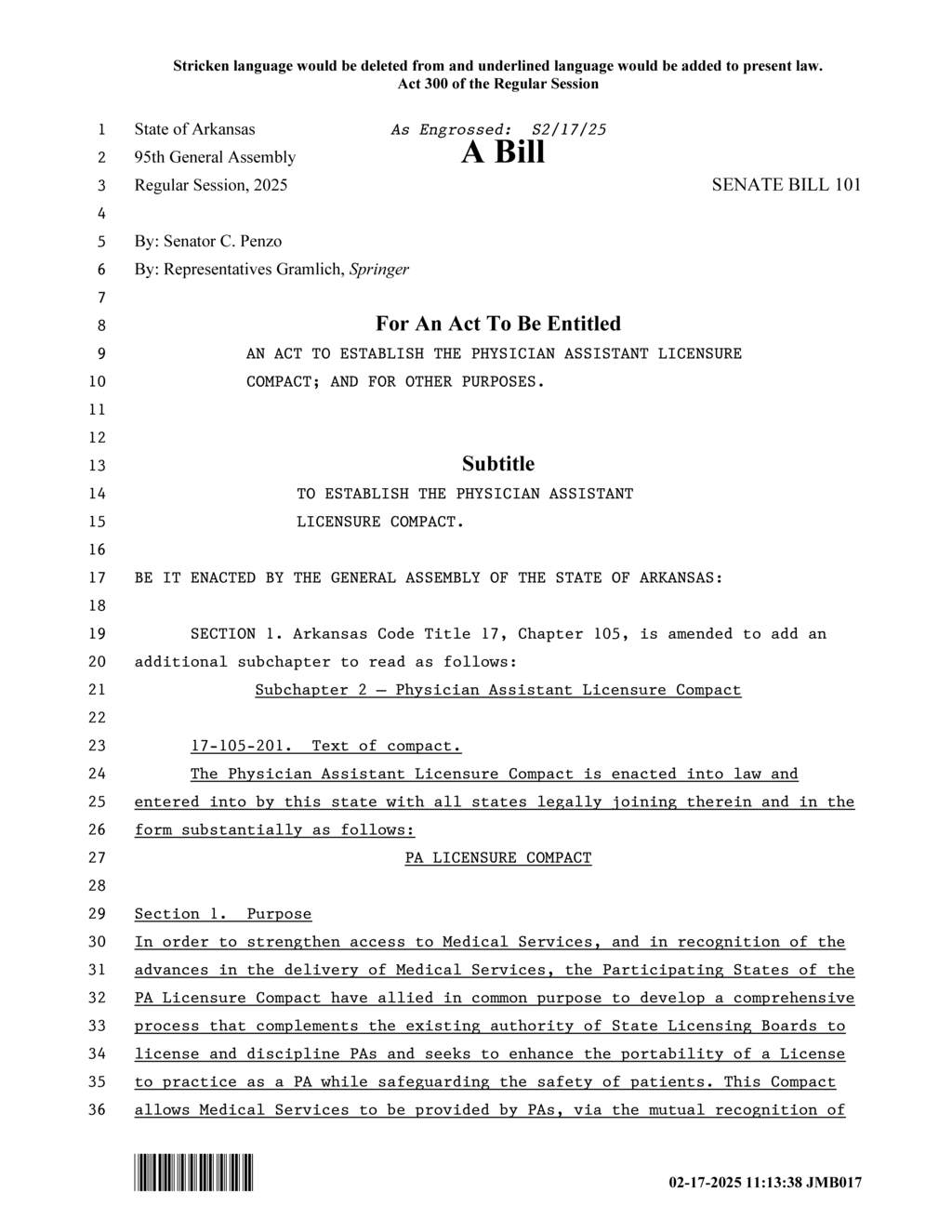Arkansas State Medical Board to oversee Physician Assistant Licensure Compact regulations