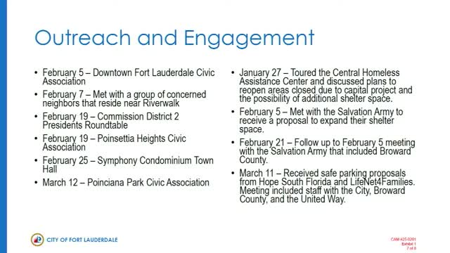 Fort Lauderdale explores safe parking programs for homeless community