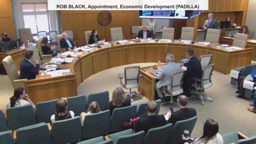Senate rules committee advances Rob Black to full confirmation as Economic Development secretary