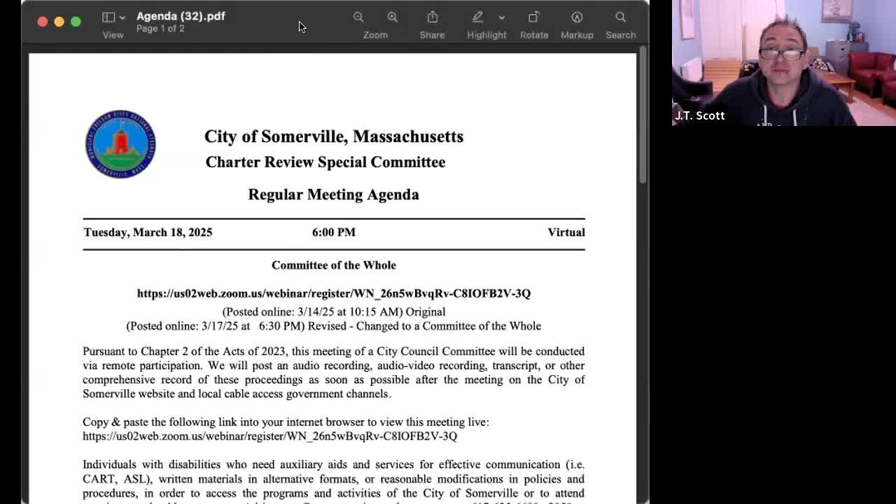 Somerville City Council reviews Home Rule Petition for new city charter