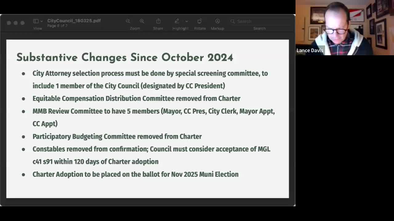 City Council debates charter changes and proposed four-year mayoral term