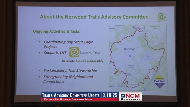 Norwood unveils Tiat Trail concept to enhance town trail system