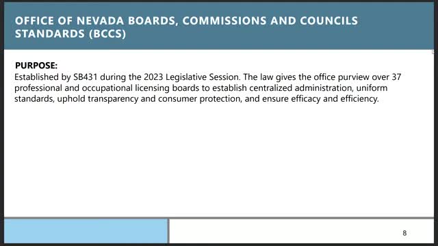 Nevada initiates major review of occupational licensing boards and reform phases