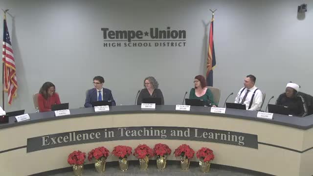Tempe Union Board honors Vice President James for impactful service and advocacy