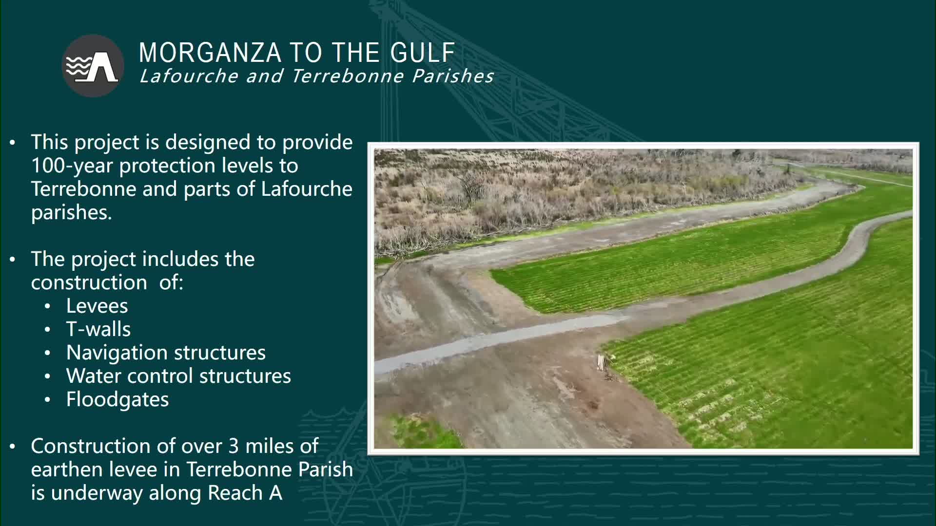 Construction of 3-mile levee segment begins in Terrebonne Parish