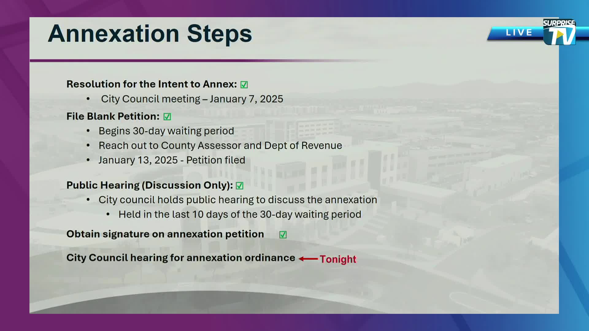 Surprise City Council approves annexation for Surprise 295 project