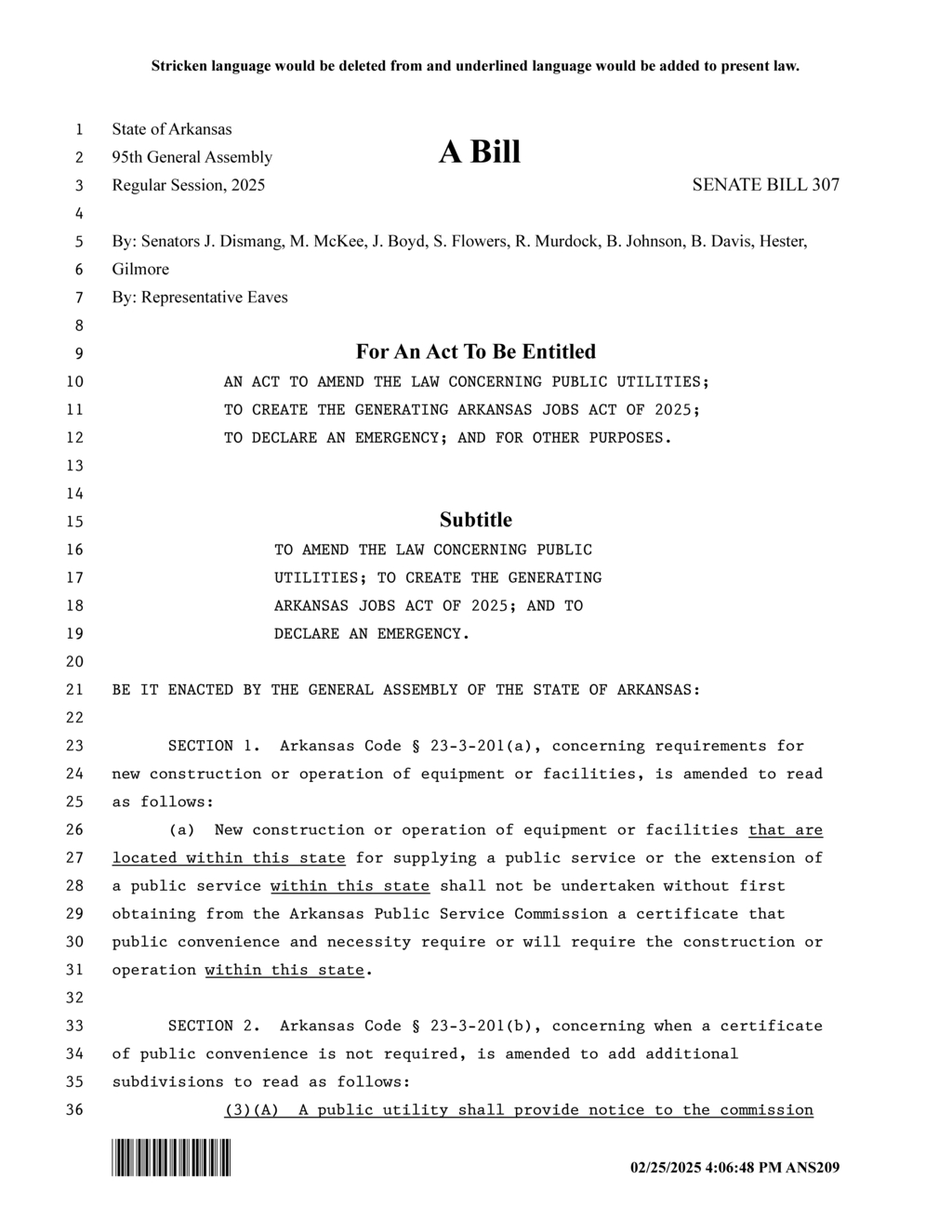 Arkansas plans strategic investments in energy generation and storage facilities