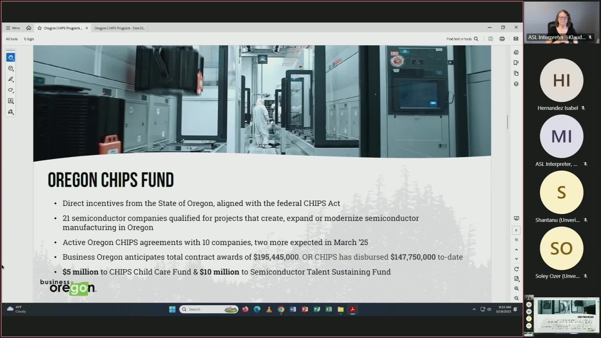 Oregon CHIPS Fund announces $148M in manufacturing contracts across five counties