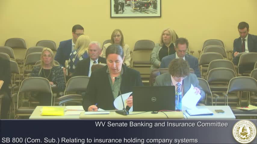 West Virginia Senate committee approves insurance stress test legislation for better fiscal security