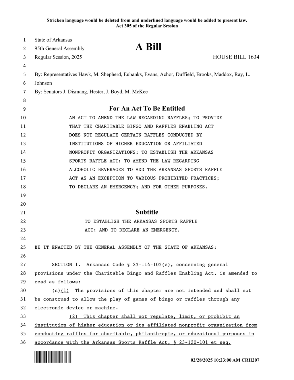 Arkansas General Assembly amends gambling laws to benefit higher education funding