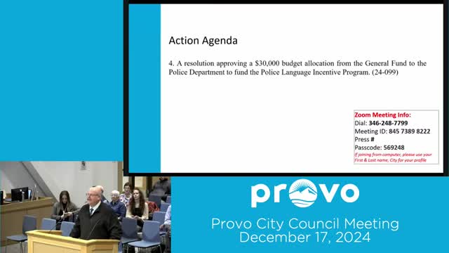 Provo City Council approves Spanish-speaking officer initiative and Utah County Task Force amendment