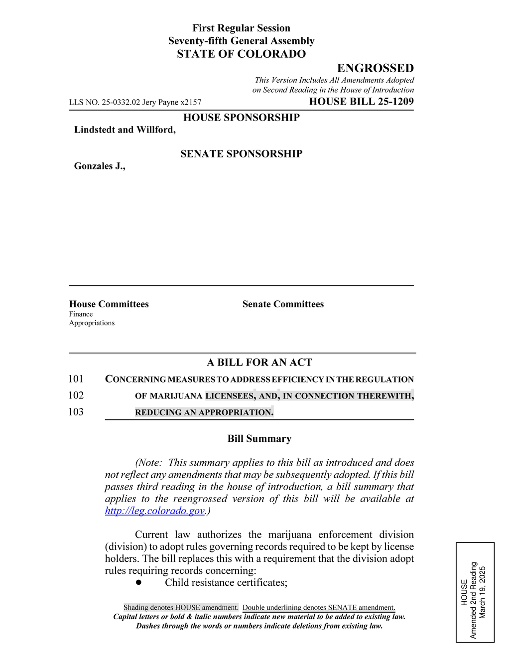 New bill reforms marijuana promotional units and regulations for licensed stores
