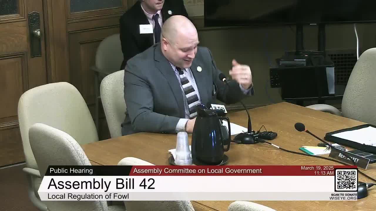 Wisconsin Assembly introduces bill to expand chicken-keeping rights for residents